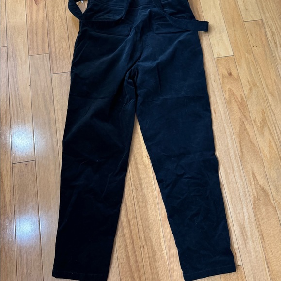 Anthropologie Buttoned Pinafore Corduroy Jumpsuit Black Size 4 - Picture 12 of 15
